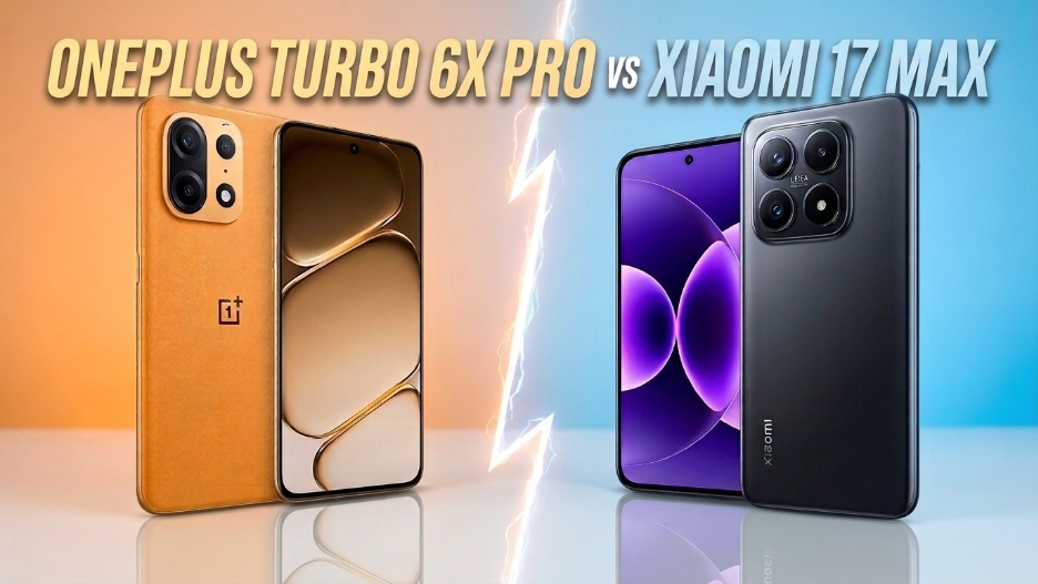 A comparison thumbnail featuring an orange OnePlus phone and a black Xiaomi phone side-by-side with vs text between them.